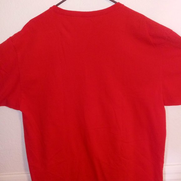 NL 2009 PHILADELPHIA PHILLIES WORLD SERIES CHAMPIONSHIP MENS RED TEE SHIRT SZ XL - Picture 4 of 4